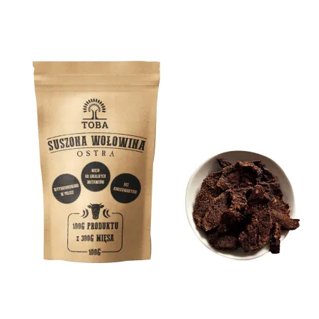 Wołowina suszona Toba ostra 100 g