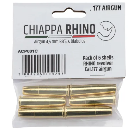 Łuska do rewolweru wiatrówki Black Ops Rhino 4,5 mm 6 szt.