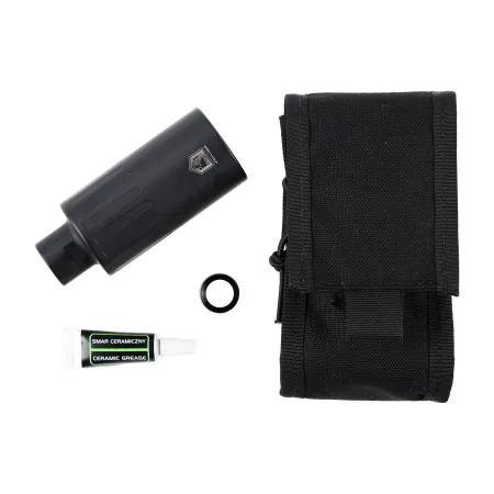 Tłumik do broni Gomander Tactinox 9 S PCC DT 1/2x36 TPI nienasuwany stal czarny