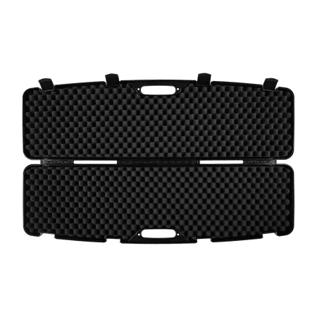 Kufer na bron Megaline czarny 118x30x11cm klamry