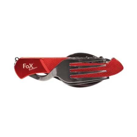 Niezbędnik Fox Outdoor 6-częściowy składany czerwony