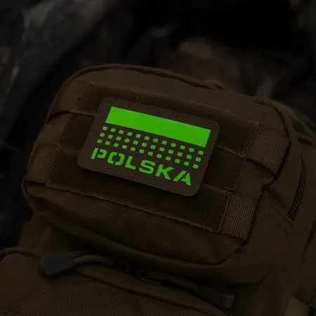 Naszywka M-Tac Polska (z flagą)50x80 Laser Cut coyote