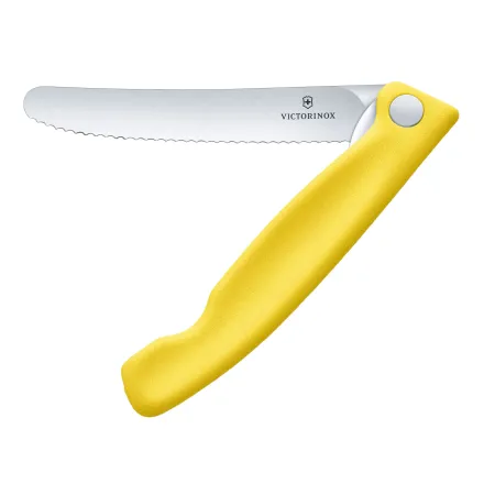 Nóż Victorinox Swiss Classic 6.7836.F8B ząbkowany, żółty, składany