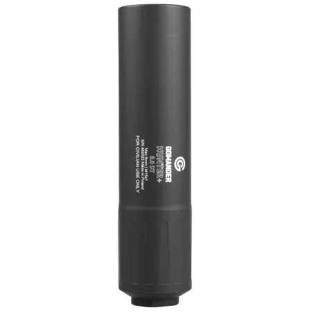 Tłumik do broni myśliwskiej Gomander Hunter M15X1 52 mm 8.0 DT nasuwany na lufę aluminium czarny