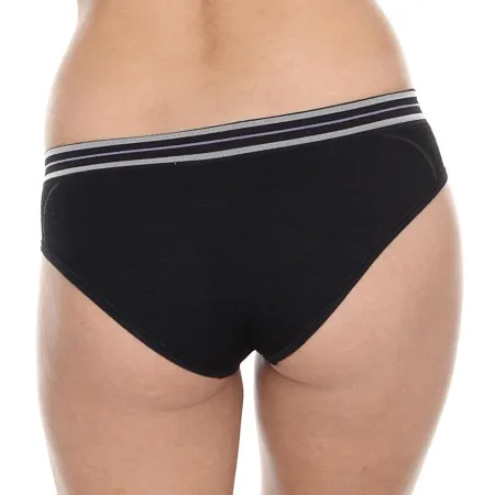Majtki hipster Brubeck ACTIVE WOOL czarne