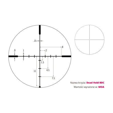 Luneta celownicza Vortex Diamondback 4-12x40 1'' BDC