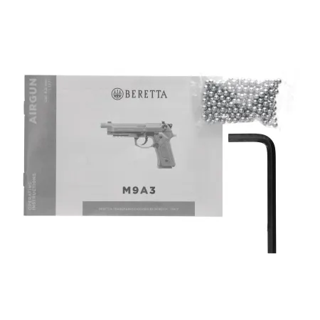 Pistolet wiatrówka Beretta M9A3 FM 4,5 mm czarno-szary CO2