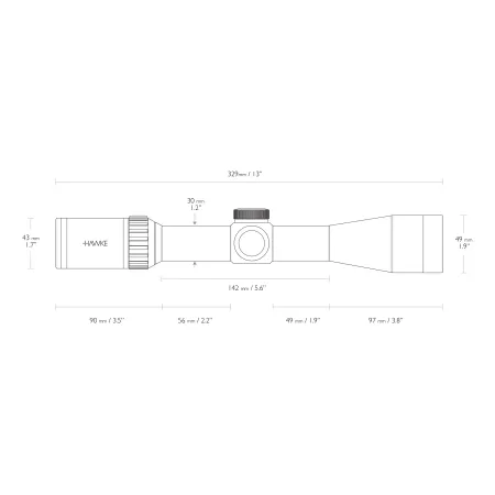 Luneta celownicza Hawke Vantage 30 WA 3-9x42 IR L4A Dot