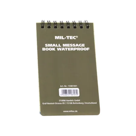 Notes wodoodporny Mil-Tec 75 x 130 mm oliwkowy