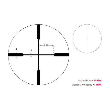 Luneta celownicza Vortex Crossfire II 3-9x40 1'' BDC/V-plex