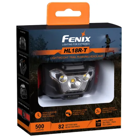 Latarka czołowa Fenix HL18R-T czarna
