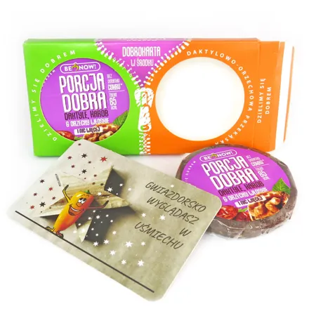 Dwupak Porcja Dobra przekąska daktylowo-orzechowa z karobem 50 g