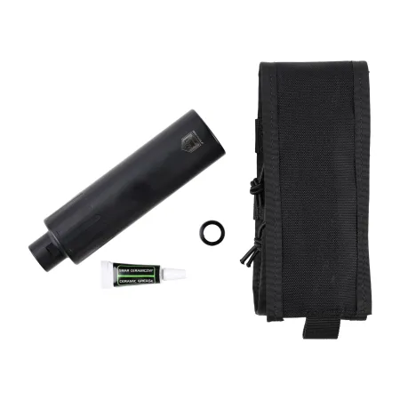 Tłumik do broni Gomander Tactinox 9 L PCC DT 1/2x36 TPI 49 mm nienasuwany stal czarny