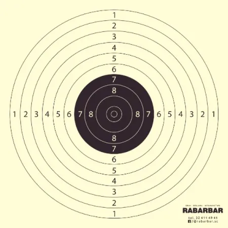 Tarcza strzelecka pistolet pneumatyczny 10 m - pakiet 50 szt.