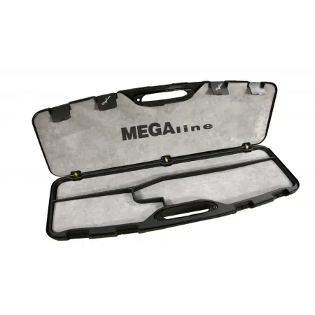 Kufer na strzelbę Megaline 82x25x8 cm czarny z klamrami gąbka z aksamitem