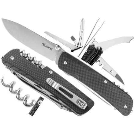 Scyzoryk Ruike LD42-B wielofunkcyjny, czarny