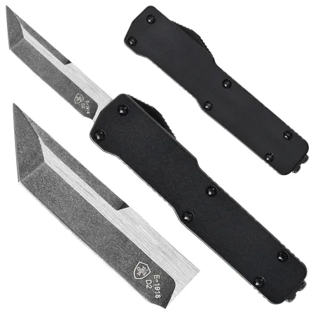 Nóż OTF Templar Knife Cali Legal Aluminium Anodized Black Tanto Black