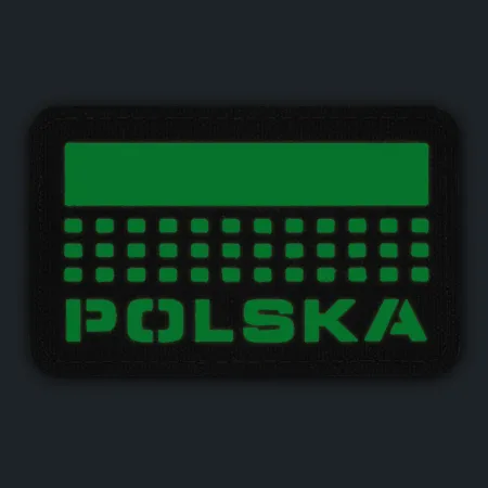 Naszywka M-Tac Polska (z flagą)50x80 Laser Cut coyote