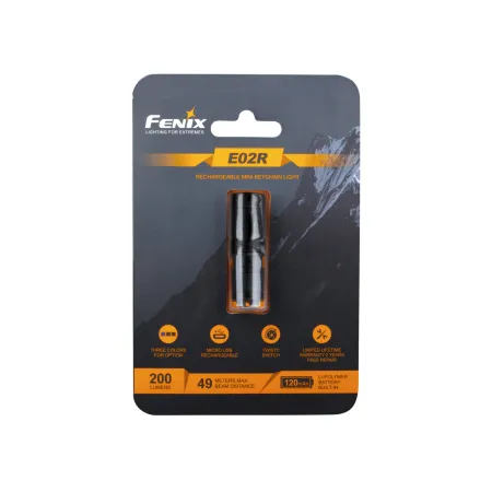 Latarka LED Fenix E02R czarna