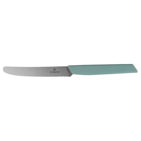 Nóż stołowy Victorinox Swiss Modern 6.9006.11W41 ząbkowany, miętowy
