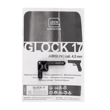 Pistolet wiatrówka Glock 17 blowback 4,5 mm BB CO2