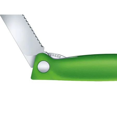 Nóż Victorinox Swiss Classic 6.7836.F4B ząbkowany, zielony, składany