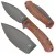 Nóż składany Trollsky Knives Mandu brązowy Micarta