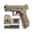 Replika pistolet ASG Glock 19X 6 mm coyote CO2