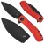 Nóż składany Trollsky Knives Mandu czerwony G10