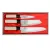 Zestaw 3 noży Satake Megumi Szefa kuchni / Santoku Bunka / nóż uniwersalny
