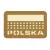 Naszywka M-Tac Polska (z flagą)50x80 Laser Cut coyote