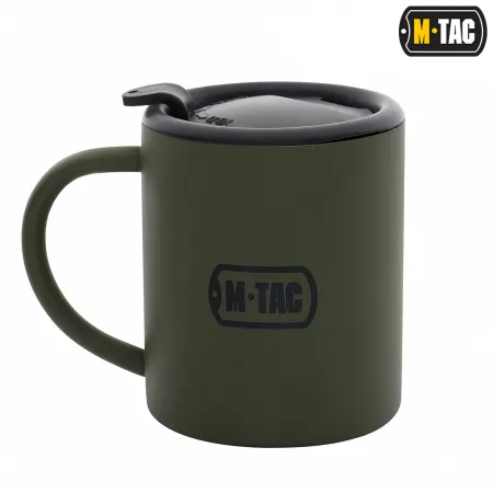 Kubek termiczny z pokrywką 280 ml - Olive - M-Tac