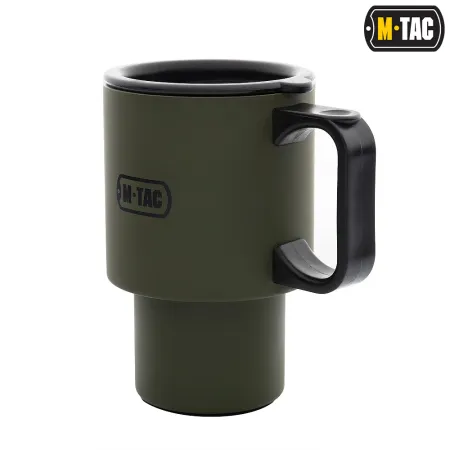 Kubek termiczny z pokrywką 450 ml - Olive - M-Tac