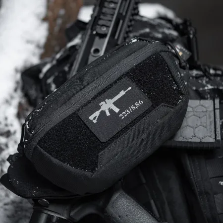 Naszywka AR15 223/5,56 Laser Cut - Czarna - M-Tac