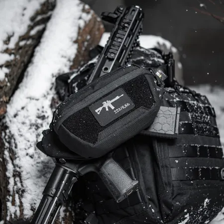 Naszywka AR15 223/5,56 Laser Cut - Czarna - M-Tac