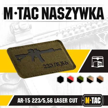 Naszywka AR15 223/5,56 Laser Cut - Ranger Green - M-Tac