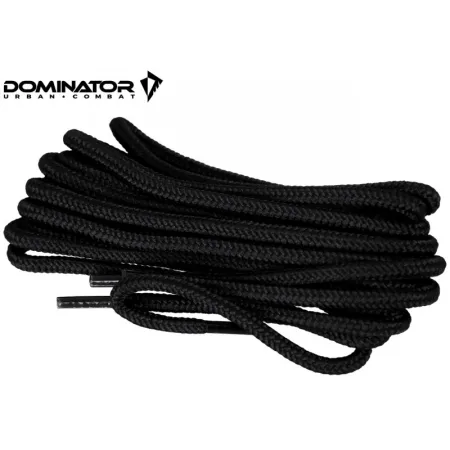 Sznurowadła wojskowe 4 mm 180 cm Czarne Dominator