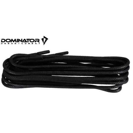Sznurowadła woskowane 3 mm 180 cm - Czarne - Dominator