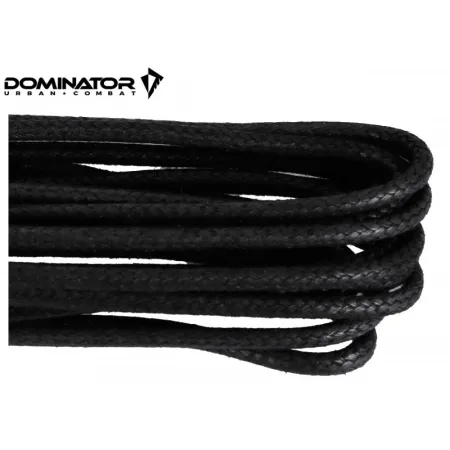 Sznurowadła woskowane 3 mm 180 cm - Czarne - Dominator